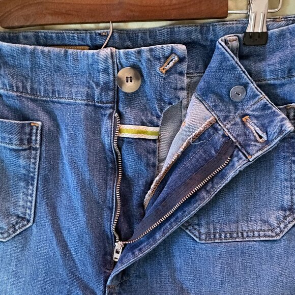 Anthropologie Pilcro "The Skipper" Wide Leg Cropped Jeans Sz 31 Tall - Picture 4 of 8